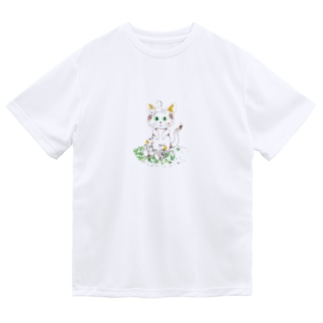 猫　イラスト　Ｔシャツ Dry T-Shirt