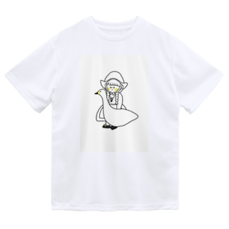 女の子と白鳥 Dry T-Shirt