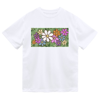 手描きのお花 Dry T-Shirt