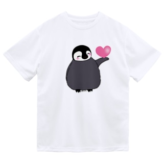コウテイペンギン×ハート Dry T-Shirt