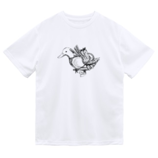 カモネギ鉛筆画 Dry T-Shirt