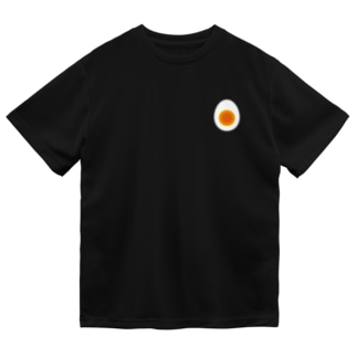 [☆両面] 半熟卵とゆで卵 【視力検査表パロディ】 Dry T-Shirt