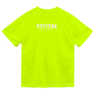 SYSTEMA【白文字】 Dry T-Shirt