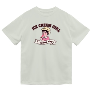 アイスクリームガール(カラーVr) Dry T-Shirt