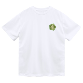 [☆両面] オクラネバネバ【視力検査表パロディ】 Dry T-Shirt