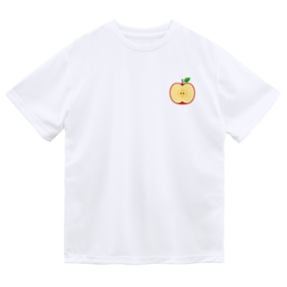 [☆両面] リンゴは皮ごと【視力検査表パロディ】 Dry T-Shirt