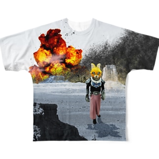 スペースキャットC「だいばくはつ」 All-Over Print T-Shirt