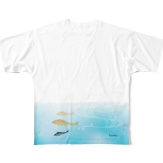 【1周年】kameさんデザイン（両面ver.） All-Over Print T-Shirt