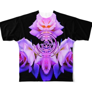 rosette All-Over Print T-Shirt