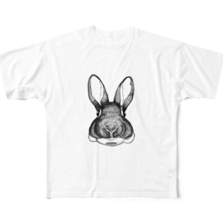 bunny face All-Over Print T-Shirt