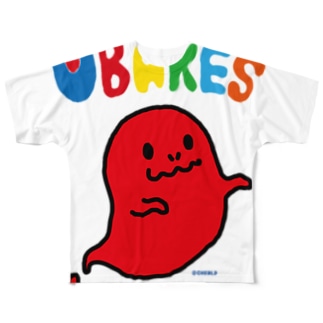 OBAKES バケオ All-Over Print T-Shirt