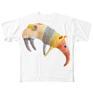 刺繍ばくぅぅぅ All-Over Print T-Shirt