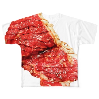 肉文字 All-Over Print T-Shirt
