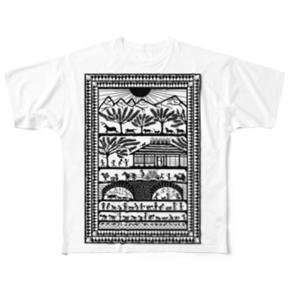 田植え+ All-Over Print T-Shirt