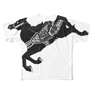メリーゴーラウンドの馬 All-Over Print T-Shirt