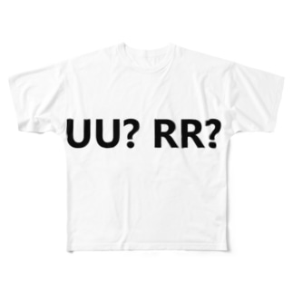 UU? RR? フルグラフィックTシャツ