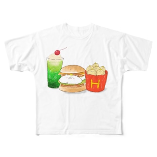 ぷぅ王子　ビッグぷぅバーガーセット All-Over Print T-Shirt