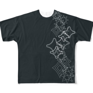 家紋模様・幾何学模様的デザイン All-Over Print T-Shirt
