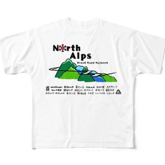2022年版公式グッズ（加盟山小屋全部入り） All-Over Print T-Shirt