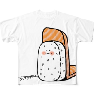 すしキングダム(サーモン) All-Over Print T-Shirt
