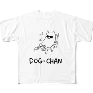 ドッグちゃん（猫もエンジョイ夏） All-Over Print T-Shirt