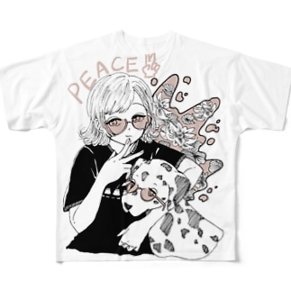 PEACE✌︎ All-Over Print T-Shirt