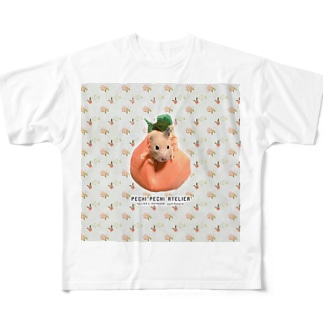 ハムスターの椿 All-Over Print T-Shirt