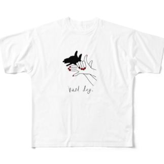 Hand Dog(ネイル) All-Over Print T-Shirt