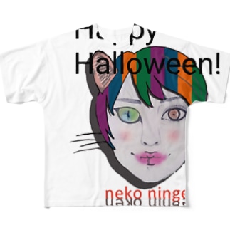 猫人間 All-Over Print T-Shirt