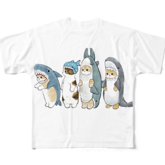 サメ図鑑 All-Over Print T-Shirt