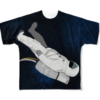 たゆたう宇宙飛行士 All-Over Print T-Shirt