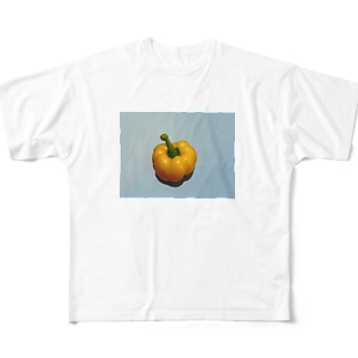 Yellow Paprika All-Over Print T-Shirt