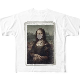 mona lisa（額縁あり） All-Over Print T-Shirt