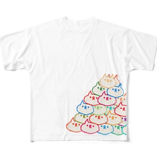 山のぬこ All-Over Print T-Shirt