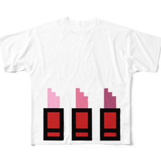 口紅 All-Over Print T-Shirt