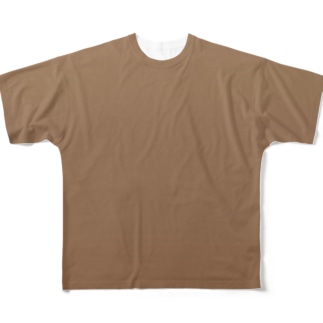 グラデーション Leaf Cocoa All-Over Print T-Shirt