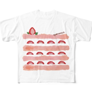 ショートケーキ　いちご味 All-Over Print T-Shirt