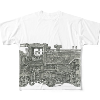 機関車に乗って… All-Over Print T-Shirt