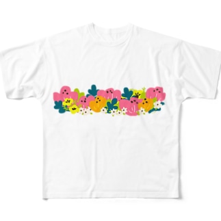 【レトロチック🌼なお花ちゃん】シリーズ All-Over Print T-Shirt