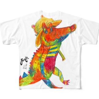 オリビアと麦わら帽子 All-Over Print T-Shirt