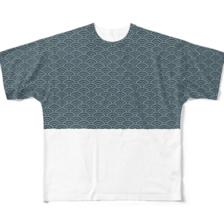 緑模様 All-Over Print T-Shirt