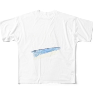ビーチと星 All-Over Print T-Shirt