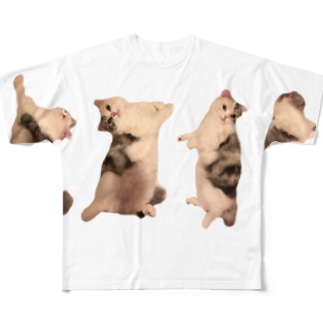 子猫マンチカンTシャツ All-Over Print T-Shirt