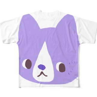 どデカくれよん猫 3 All-Over Print T-Shirt