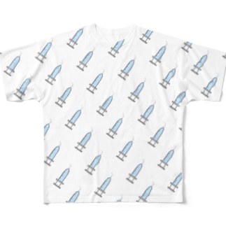 新型コロナウイルスワクチン All-Over Print T-Shirt