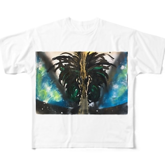 地球真っ二つシリーズ２ All-Over Print T-Shirt