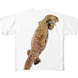 サバモニ抱っこ水彩画風Tシャツ(カラー) All-Over Print T-Shirt
