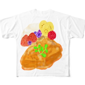 ベリーとクリームとフレンチトースト All-Over Print T-Shirt
