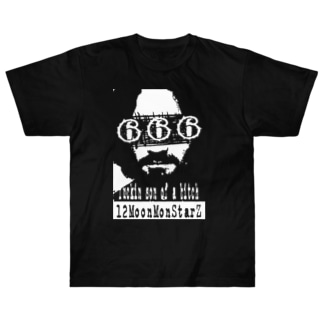 チャールズマンソン666 Heavyweight T-Shirt