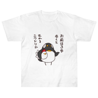 ニワトリと毒舌ペンギン Heavyweight T-Shirt